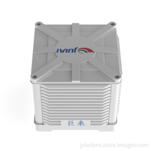 Evaporative water-cooled air conditioning